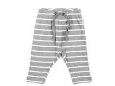 Wheat pants Nicklas melange gray stripes